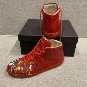 Margiela paint splatter boots sale